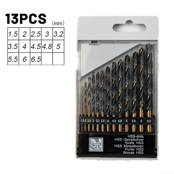 UHUSE M2 HSS Drill Bit Set For Stainless Metal Copper Iron Bits