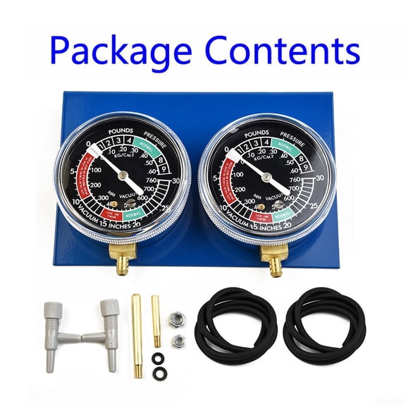 UHUSE Motorcycle Carburetor Vacuum Gauge Balancer Synchronizer Tool W/Hose Kit