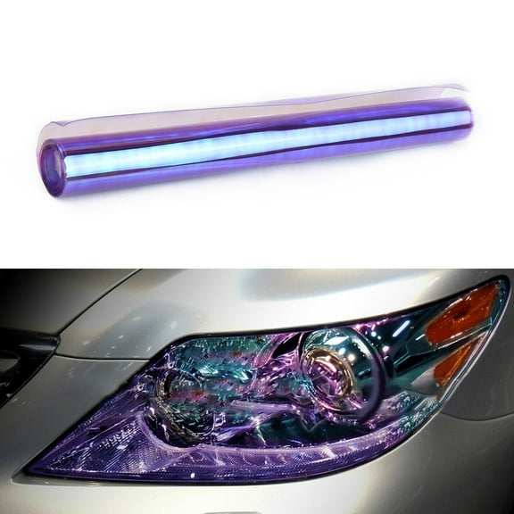 UHUSE PURPLE Chameleon Neo Chrome Headlight Taillight Fog Gloss Vinyl Tint 12"x24"In