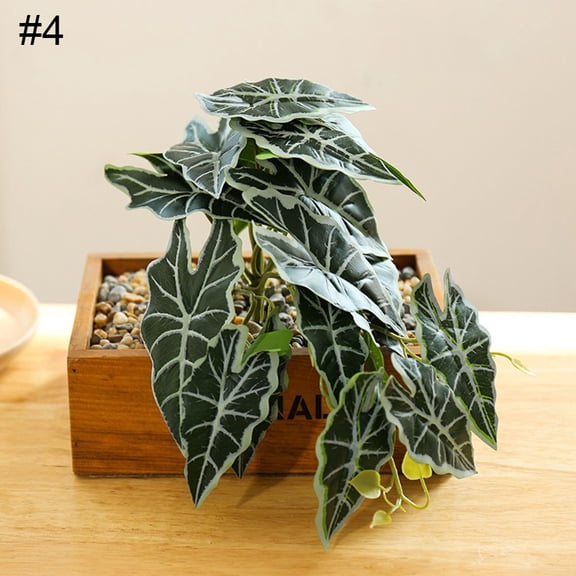 UHUSE Simulated Leaves Artificial Leave For Bamboo Flower Baskets Green 1 Bunch