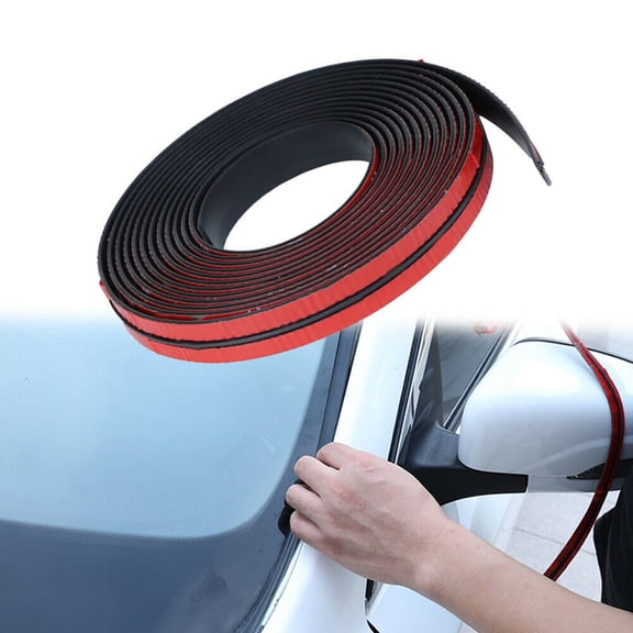 UHUSE Universal Car Windshield Roof Seal Noise Insulation Rubber Strip Sticker 2CMx2M