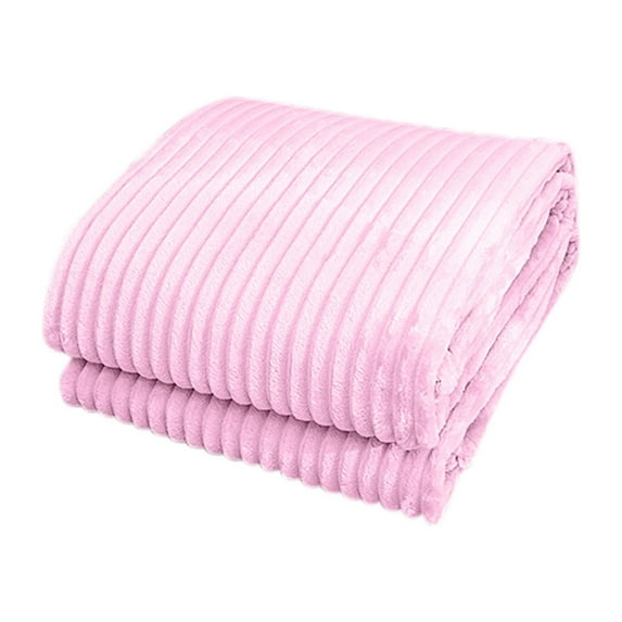 UHUYA Bedding Fleece Blanket Flannel Blanket Soft Warm Cozy Bed Blanket Plush Sofa Throw Blanket, 39.37 x 59.06 Inch, Pink