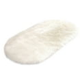 thumbnail image 1 of UHUYA Door Mat, Super Soft Faux Sheepskin Area Rugs for Bedroom Floor Plush Carpet Faux Rug Bedside Rugs, 31.5" x 19.69", White, 1 of 2
