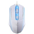 thumbnail image 1 of UHUYA Gaming Mouse Light Leopard 199 Wired USB Photoelectric Light Game Mouse Computer Home White, 1 of 2