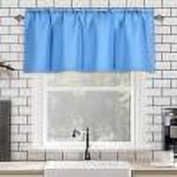 UHUYA Valances for Windows Valance Curtain for Kitchen Black Out Window ...