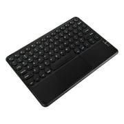 UHUYA Wireless Keyboard Bluetooth Keyboard Round Cap Keyboard Portable BT Wireless Keyboard with Touchpad for android Windows PC Tablet Black