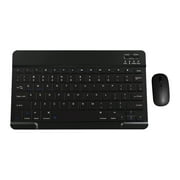 UHUYA Wireless Keyboard and Mouse Combo Bluetooth Keyboard & Mouse Portable BT Wireless Keyboard & Mouse for android Windows PC Tablet Black