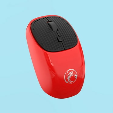 UHUYA Wireless Mouse 2.4G Noiseless Mouse with USB Receiver Portable Computer Mice for Desktop Computer Laptop Red