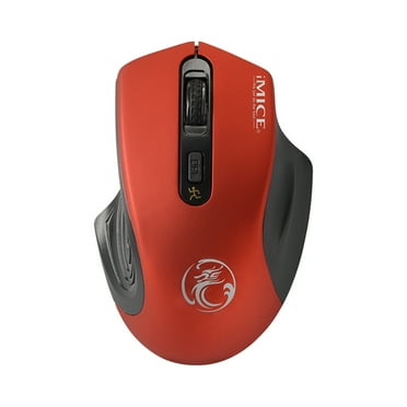 UHUYA Wireless Mouse 2.4G Noiseless Mouse with USB Receiver Portable Computer Mice for PC Tablet Laptop With Windows System Red