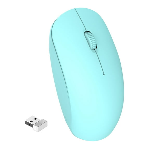 UHUYA Wireless Mouse 2.4G Wireless Mute Bluetooth Mouse Laptop Office Business Mouse Blue