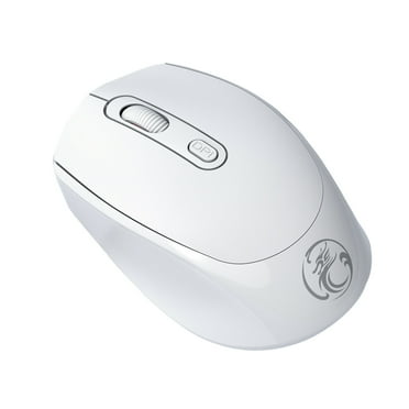 UHUYA Wireless Mouse Bluetooth Mouse（Bluetooth 5.1+USB）2.4G Noiseless Wireless Mouse with USB Receiver Portable Computer Mice for PC Tablet Desktop Computer Laptop White