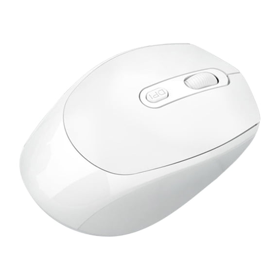 UHUYA Wireless Mouse Silent Wireless Mouse Rechargeable Dual Mode Bluetooth Mouse Gift Computer Office White