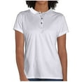 thumbnail image 1 of UHUYA Womens Tops Classic-Fit Short Sleeve V-neck T-Shirt Unisex Solid Sports Quick Dry Shirt White XL US:10, 1 of 5