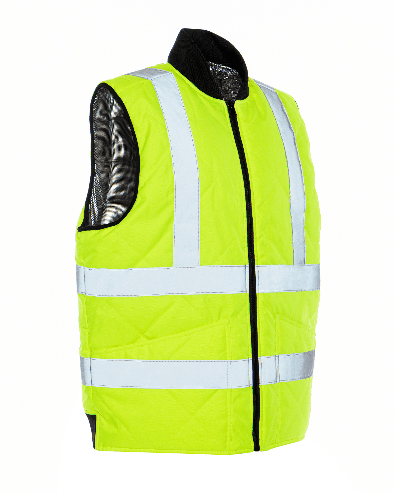 CANKER Hi-Vis Safety Vest With Zipper Reflective Jacket Security