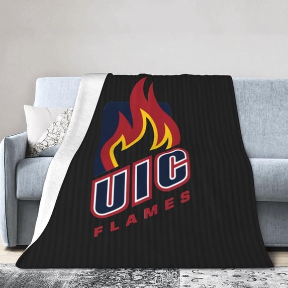 UIC Flame Fleece Blanket, Very Soft Microfiber Flannel Blanket for Couch Warm and Cozy for All Seasons