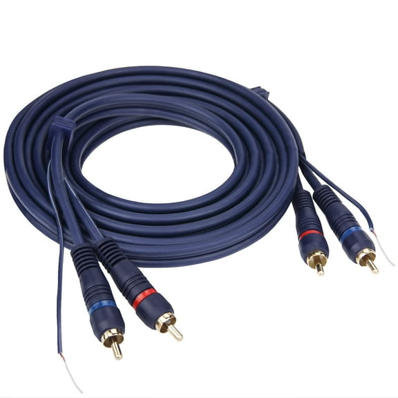 UIInosoo RCA Cable With Ground Wire, 10ft Turntable Gold Plated 2RCA Male to 2RCA Male Stereo Interconnect for Turntable, Preamp, Record Player, Amplifier