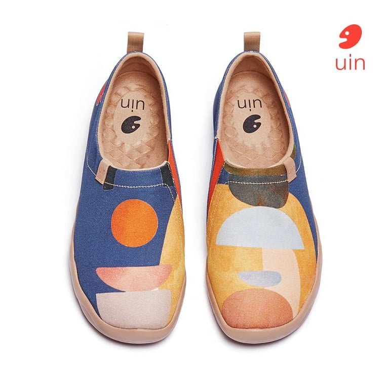 UIN Men\'s Walking Shoes Slip On Canvas Casual Comfort Sneaker (Splatter) UIN Men main image 3