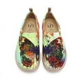 thumbnail image 1 of UIN Women's Art Travel Shoes Loafers Fashion Canvas Comfort Wide Toe Casual Slip On Mules, 1 of 5