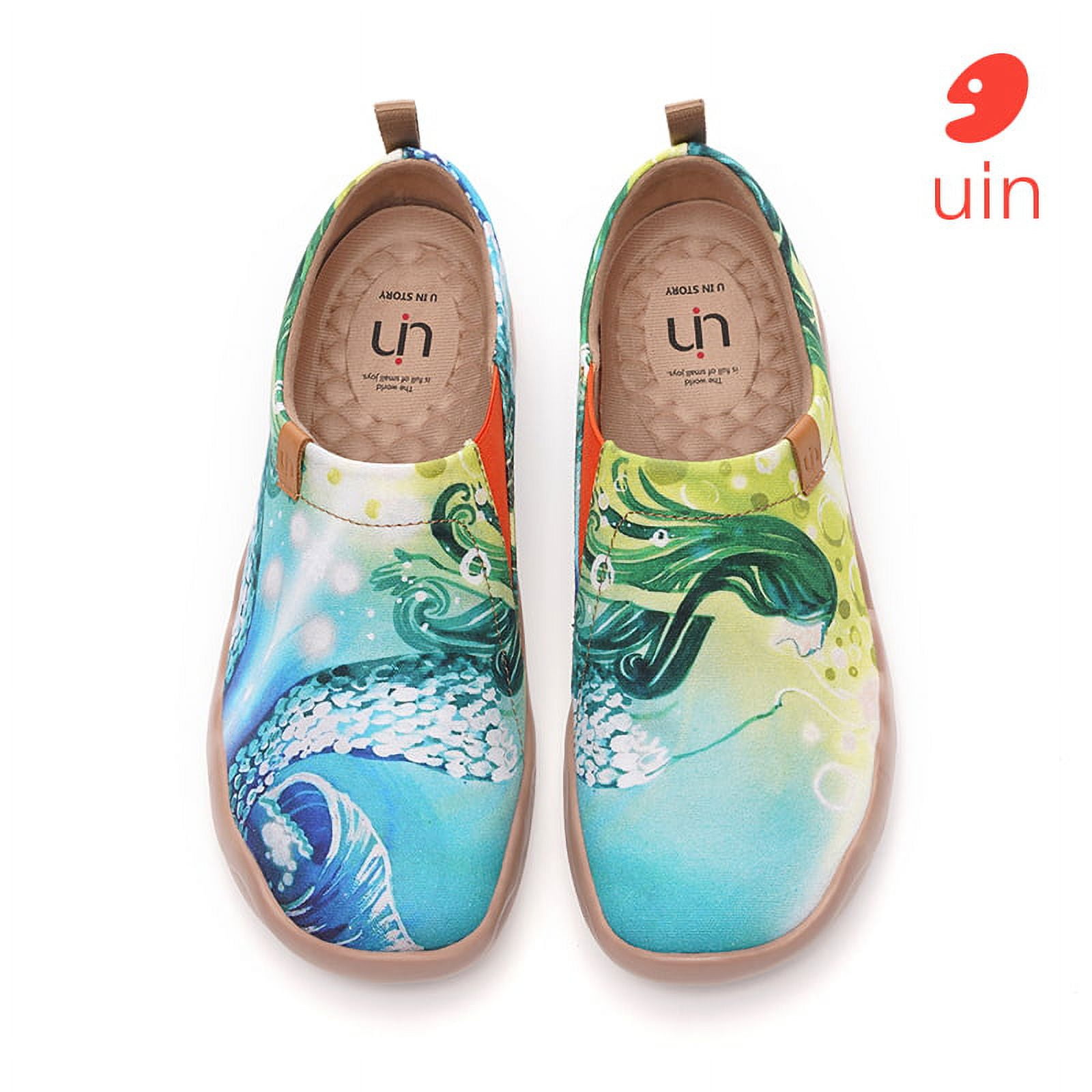 UIN Women's Flats Canvas Lightweight Sneakers Slip Ons Walking Casual