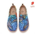 thumbnail image 1 of UIN Women's Slip On Sneakers Casual Loafers Knitted Art Painted Comfort Soft Walking Shoes, 1 of 9