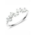 thumbnail image 1 of UIONEN 925 Sterling Silver Ring CZ Eternity Engagement Wedding Band Size 4, 1 of 1