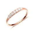 thumbnail image 1 of UIONEN 925 Sterling Silver Rings Women Cubic Zirconia Rings Rose Gold Plated Size 5, 1 of 3