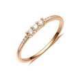 thumbnail image 1 of UIONEN Sterling Silver Stacking Ring Simple Dainty Rose Gold Ring Rings Women Sizes 6, 1 of 3