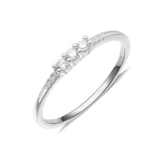 UIONEN Tiny Stacking Rings for Women Small Dainty 925 Silver Minimalist Jewelry Sizes 7