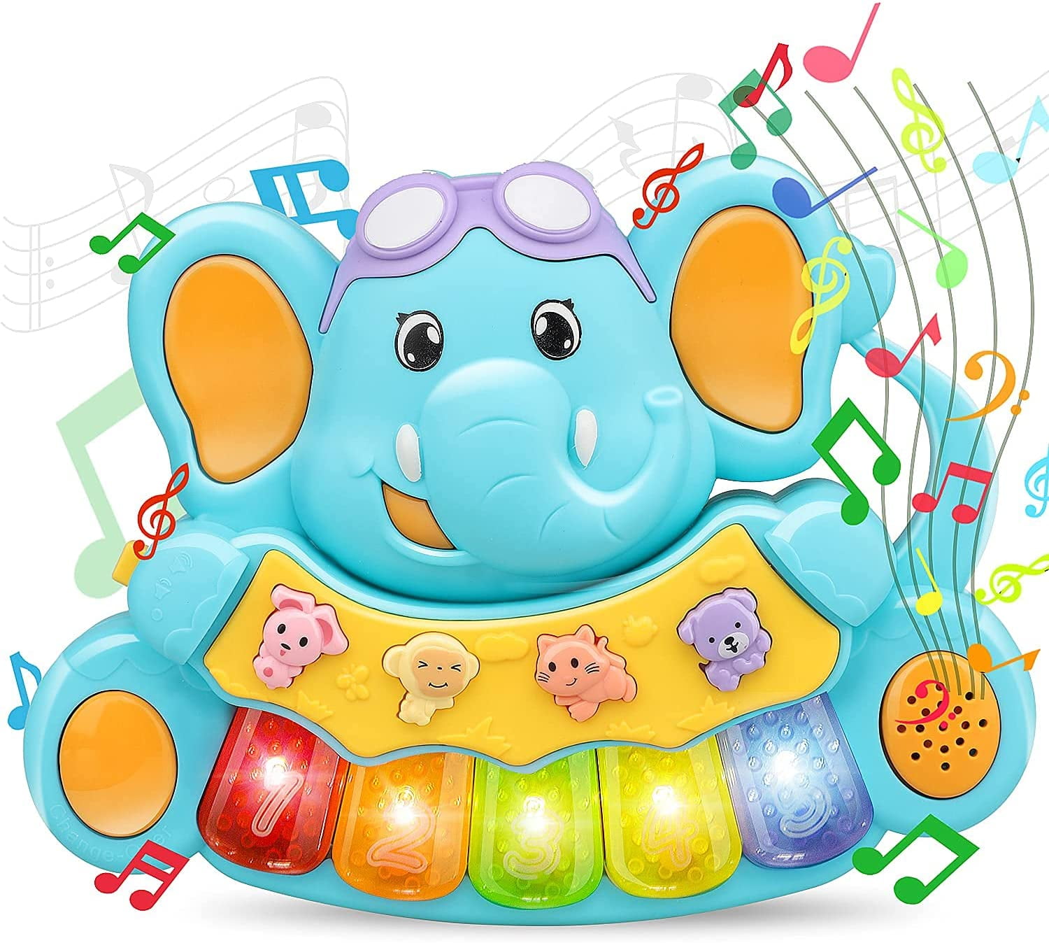 Clementoni Doux Nuage-Mobile Musical Lit Bébé pour Berceau avec Peluches Et  Module Électronique (Lumières Et Musique), Jouet D'éveil 0 Mois, Cadeau
