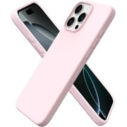 UISHUSO Compatible withiPhone 16 Pro Max Case , Slim Liquid Silicone 3 Layers Soft Gel Rubber Shockproof Protective Case,Light Pink,6.9"
