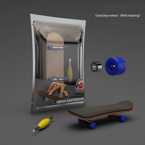 UISHUSO Finger Skateboard – 5-Layer Maple Wood Mini Board with Realistic Design – Ideal for Tricks and Stunts – Perfect for Home, Office, and Travel – Suitable for Teens and Adults