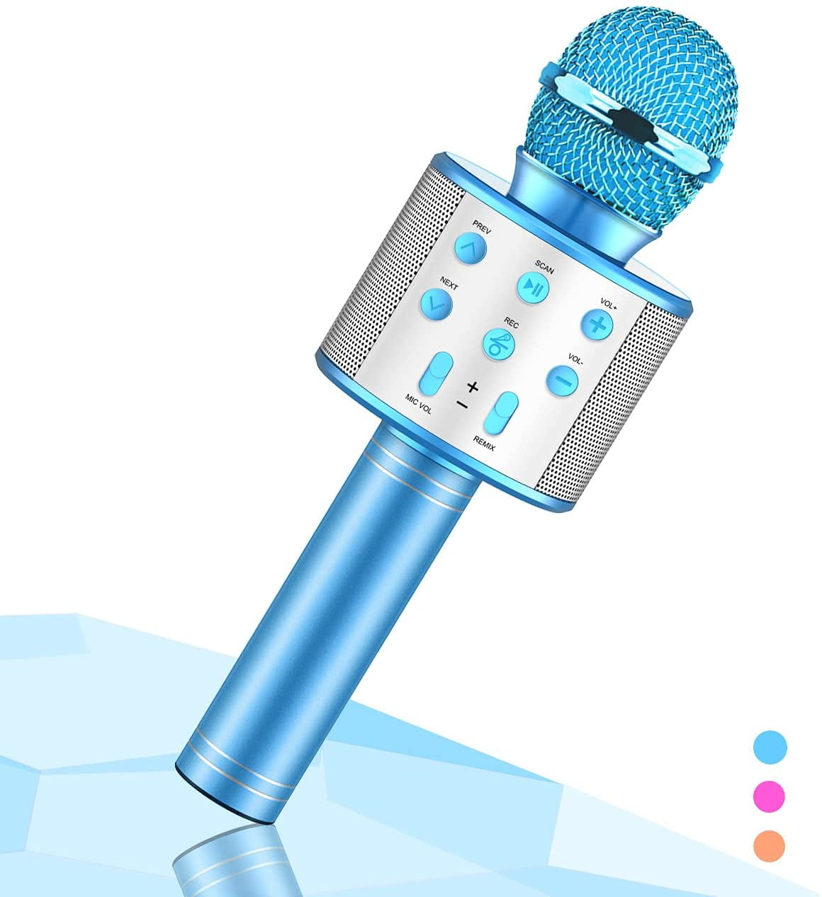 UISHUSO Wireless Karaoke Microphone for Kids,Kids Microphone for Birthday Gifts,Toys for 4-14 Year Old Girls Boys