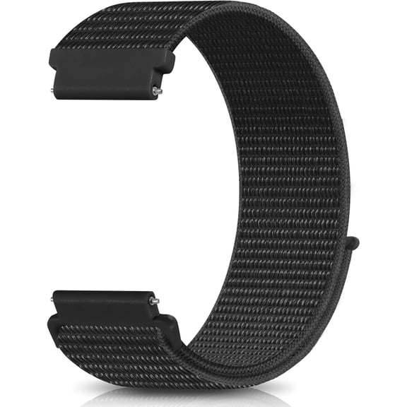 UITBDWR-18mm 20mm 22mm Hook and Loop Watch Band Compatible with Garmin Vivoactive 5/ Vivoactive 6/ Vivoactive 3, Soft Nylon Breathable Sport Strap for Venu 2S/ Venu3S/ Forerunner 265s,Venu 3/ Venu 2