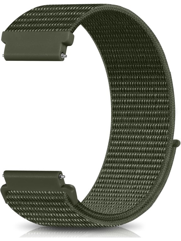 -18mm 20mm 22mm Hook and Loop Watch Band Compatible with Garmin Vivoactive 5/ Vivoactive 6/ Vivoactive 3, Soft Nylon Breathable Sport Strap for Venu 2S/ Venu3S/ Forerunner 265s,Venu 3/ Venu 2
