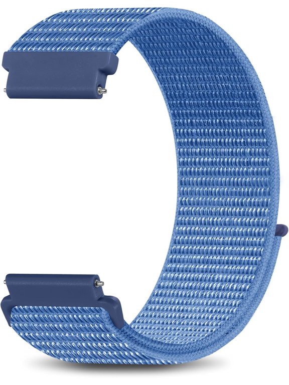 -18mm 20mm 22mm Hook and Loop Watch Band Compatible with Garmin Vivoactive 5/ Vivoactive 6/ Vivoactive 3, Soft Nylon Breathable Sport Strap for Venu 2S/ Venu3S/ Forerunner 265s,Venu 3/ Venu 2