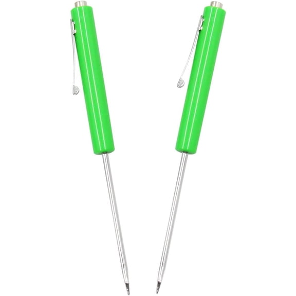 UITBDWR-2Pcs Green Mini Pocket Screwdriver Flathead