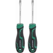 UITBDWR-2pcs SL5 Flat Head Screwdriver 6.7" Length S2 Steel Magnetic Slotted Screwdrivers with Ergonomics Grip for Fastening Loosening DIY Repairing