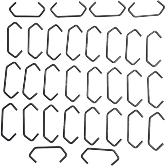 UITBDWR-30 Pack 4" Long 0.18" Wire V Hooks, Powder Coating Hanging Hooks