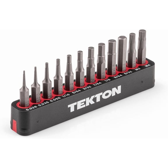 UITBDWR-4 mm Hex and Triple Square Bit Set with Rail, 12-Piece | DZZ92004