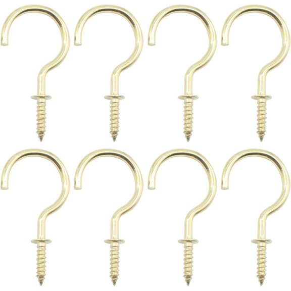 UITBDWR-50Pcs 1-1/2" Screw Hooks,Copper-Plated,for String Lights