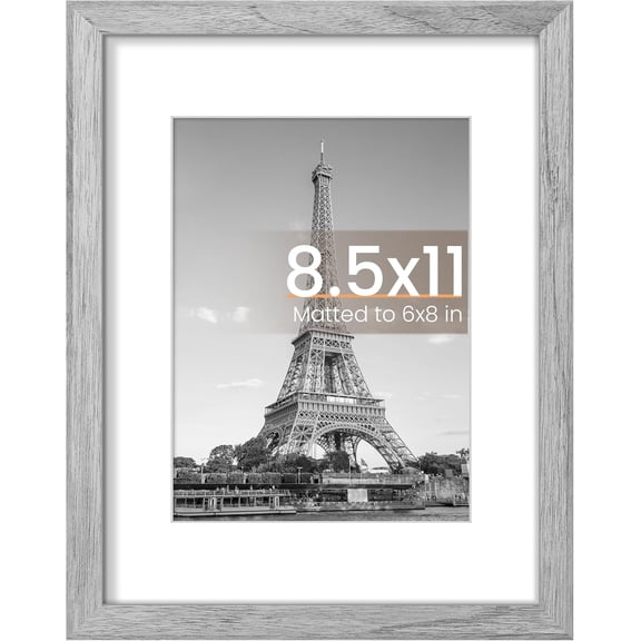 UITBDWR-8.5 By 11 Picture Frame, Certificate Frames, Gray 1 Pack