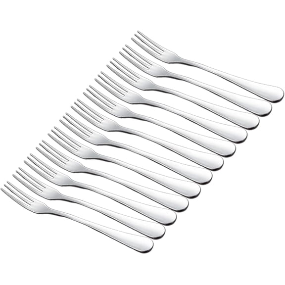 UITBDWR-Crab Stainless Steel Forks,Small Appetizer Fork 3 Prong Tasting Escargot Forks Portable Cocktail Salad Fruit Forks for Kitchen Accessory Wedding Party,Set of 12, 4.8 Inches
