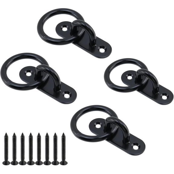 UITBDWR-M6 Black Ceiling for Boat Rigging 4 Pack (Oval)