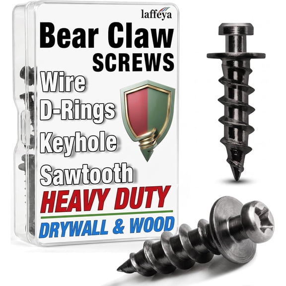 UITBDWR-Picture Hanger, Double-Headed Bear Claw Screw for Wall Frame Mirror Clock
