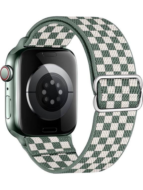 -Stretchy Nylon Loop Bands Compatible with Apple Watch 38mm 40mm 41mm 42mm 44mm 49mm Adjustable Soft Elastics Strap Compatible with Apple Watch SE Ultra iWatch Series 8/7/6/5/4/3/2/1