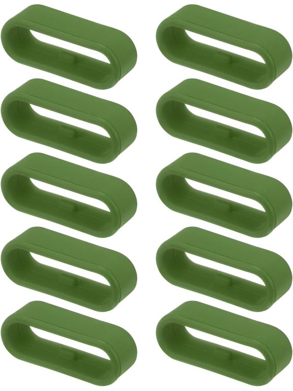 -Watch Band Strap Loops Silicone Replacement Fastener Rings Silicone Watch Holder Keeper