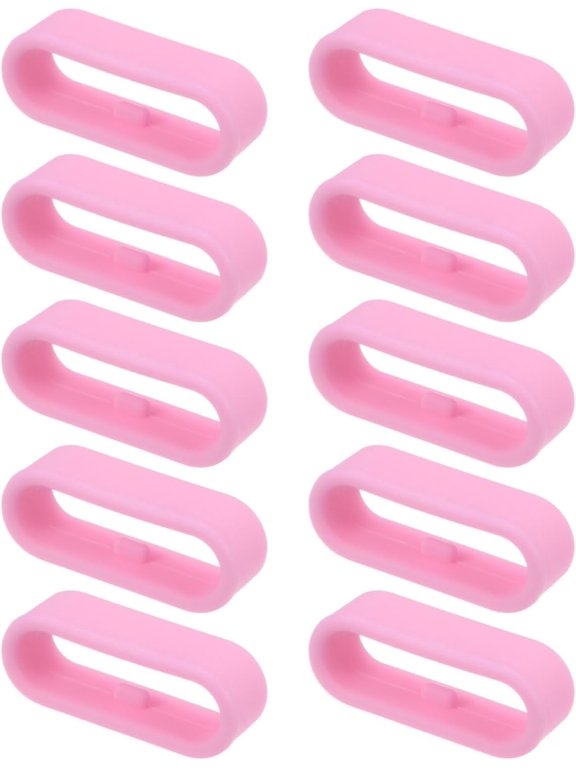 -Watch Band Strap Loops Silicone Replacement Fastener Rings Silicone Watch Holder Keeper