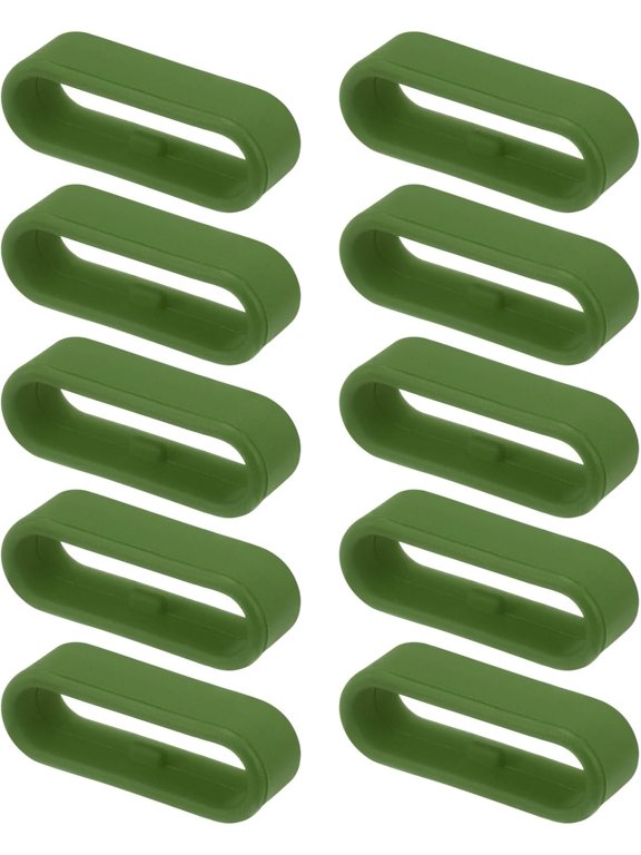 -Watch Band Strap Loops Silicone Replacement Fastener Rings Silicone Watch Holder Keeper
