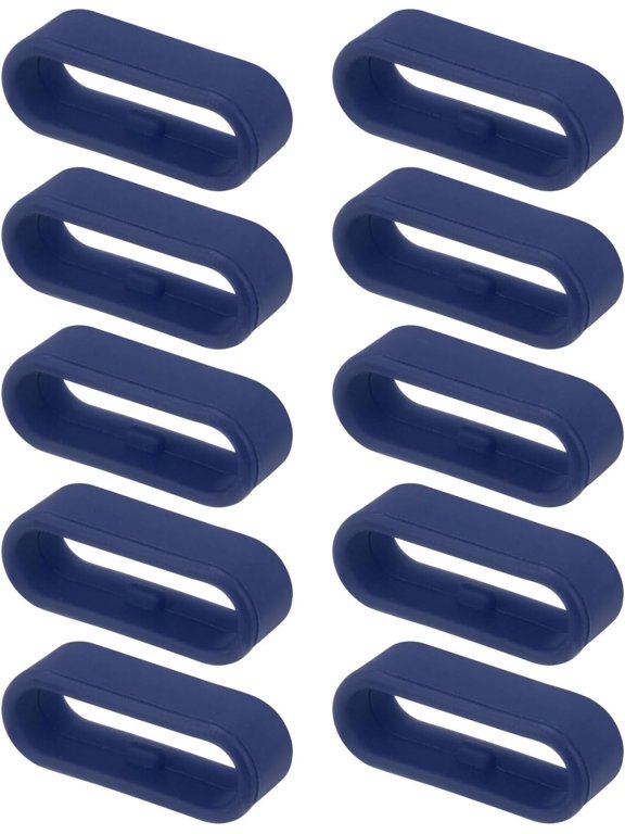 -Watch Band Strap Loops Silicone Replacement Fastener Rings Silicone Watch Holder Keeper