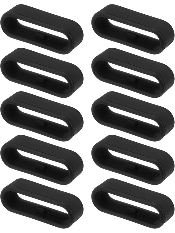 -Watch Band Strap Loops Silicone Replacement Fastener Rings Silicone Watch Holder Keeper